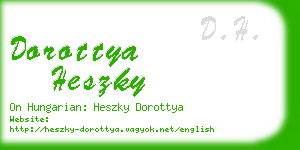 dorottya heszky business card